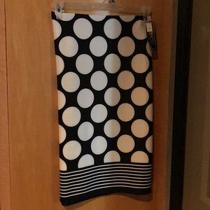 New York and Company Polka Dot Pencil Skirt NEW